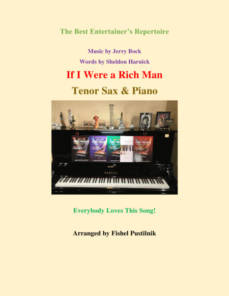If I Were A Rich Man For Tenor Sax And Piano Sheet Music