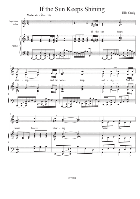 If The Sun Keeps Shining Sheet Music