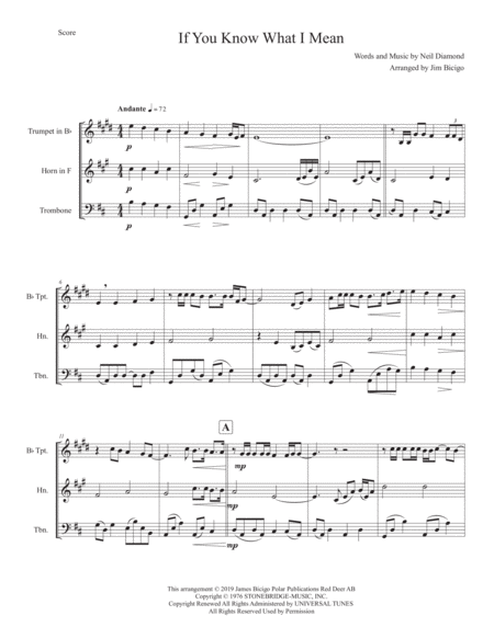 Free Sheet Music If You Know What I Mean Original Key