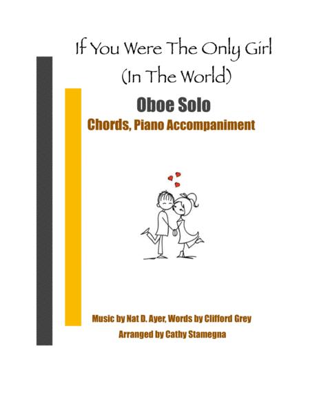 Free Sheet Music If You Were The Only Girl In The World Oboe Solo Chords Piano Accompaniment