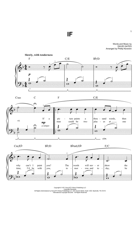 If Sheet Music