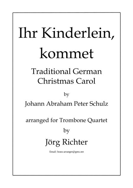 Ihr Kinderlein Kommet Fr Posaunenquartett Sheet Music