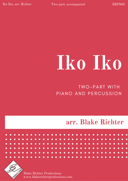 Iko Iko 2 Part Treble Sheet Music