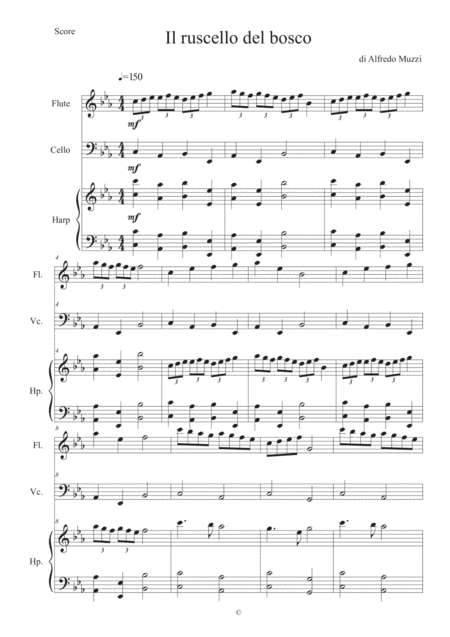 Free Sheet Music Il Ruscello Del Bosco