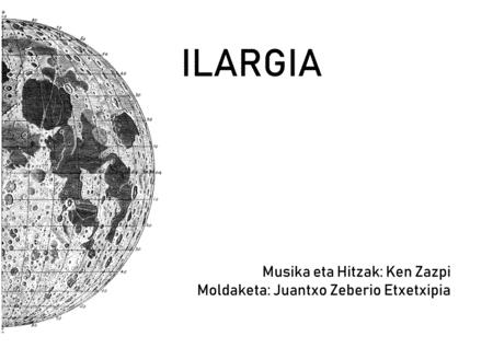 Free Sheet Music Ilargia Score