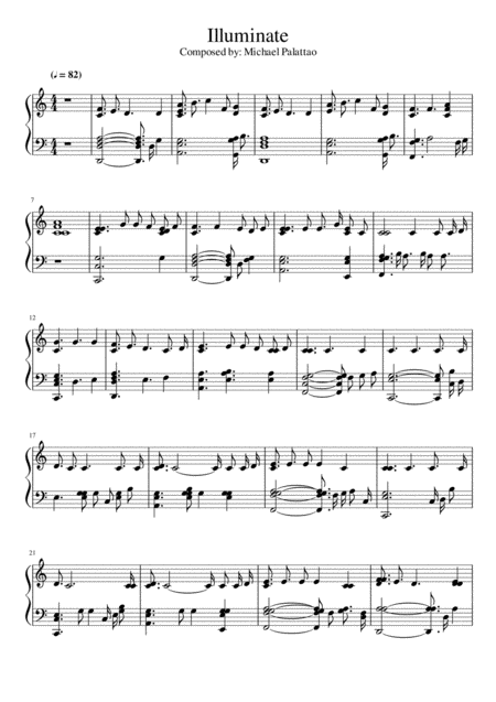 Free Sheet Music Illuminate