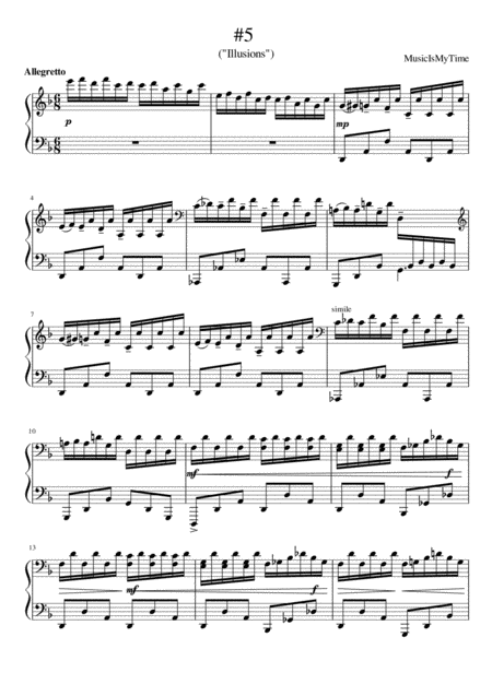 Free Sheet Music Illusions 5