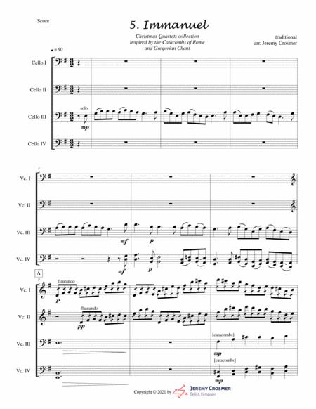 Immanuel Cello Quartet Advanced Sheet Music