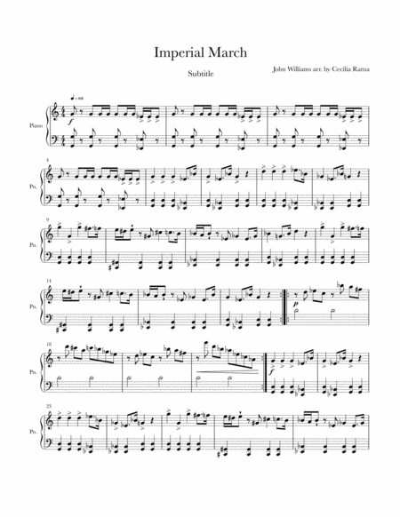 Imperial March Sheet Music