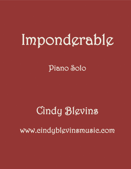 Free Sheet Music Imponderable An Original Piano Solo From My Piano Book Slightly Askew