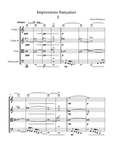 Impressiones Francaise Sheet Music