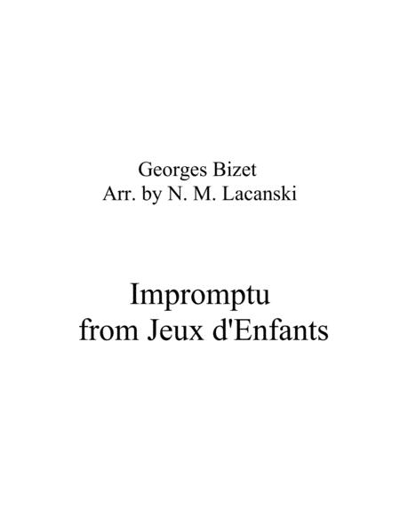 Impromptu From Jeux D Enfants Sheet Music