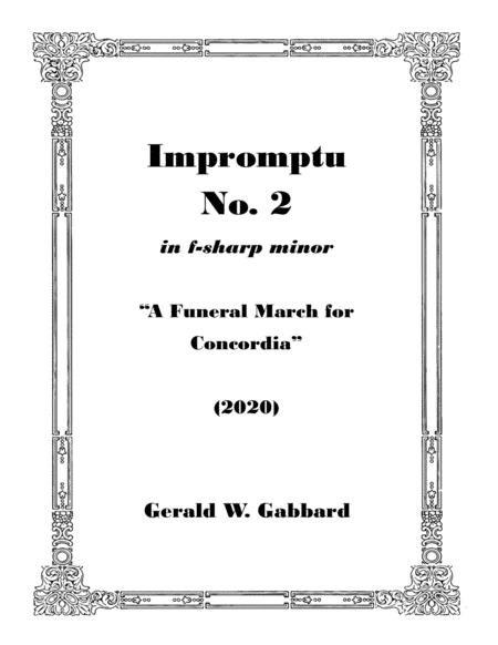 Impromptu No 2 In F Sharp Minor 2020 Sheet Music