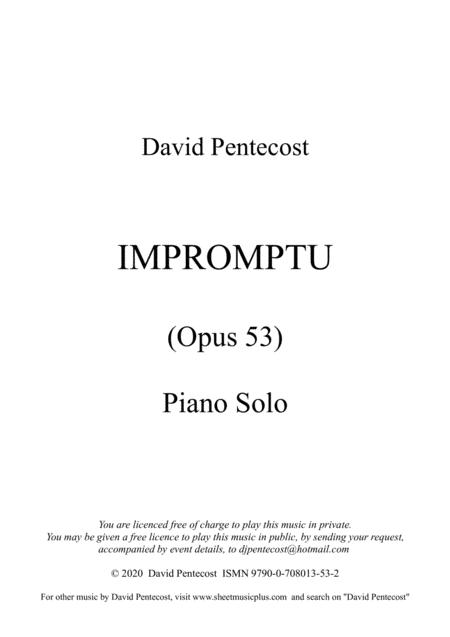 Free Sheet Music Impromptu Opus 53