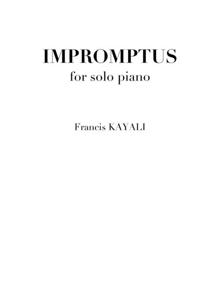 Impromptus Solo Piano Complete 10 Impromptus Sheet Music