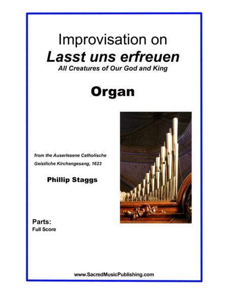 Improvisation On Lasst Uns Erfreuen Organ Sheet Music