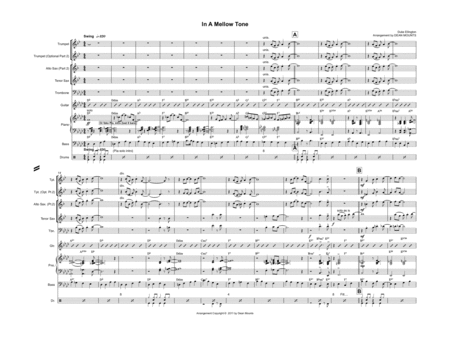 In A Mellow Tone Jazz Combo Sheet Music