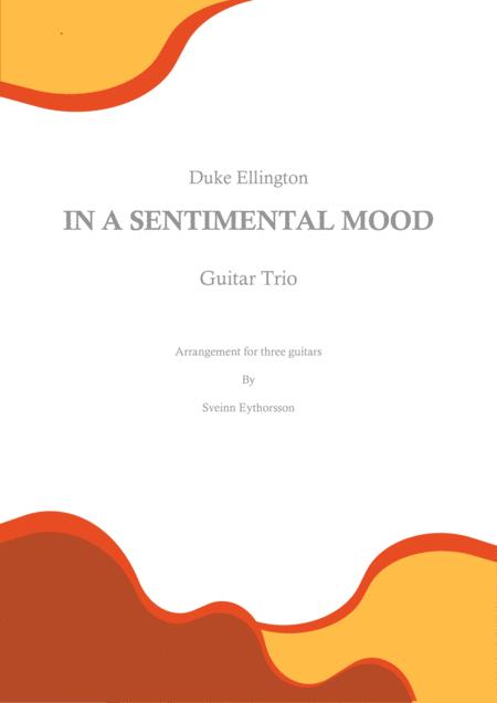 In A Sentimental Mood Guitar Trio Sheet Music