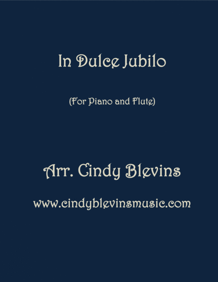 Free Sheet Music In Dulce Jubilo Arranged For Piano And Flute