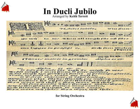 In Dulce Jubilo For String Orchestra Sheet Music