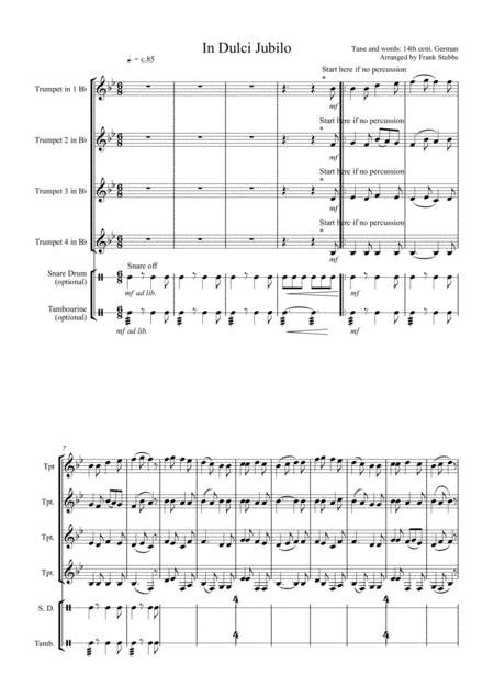 In Dulce Jubilo Sheet Music