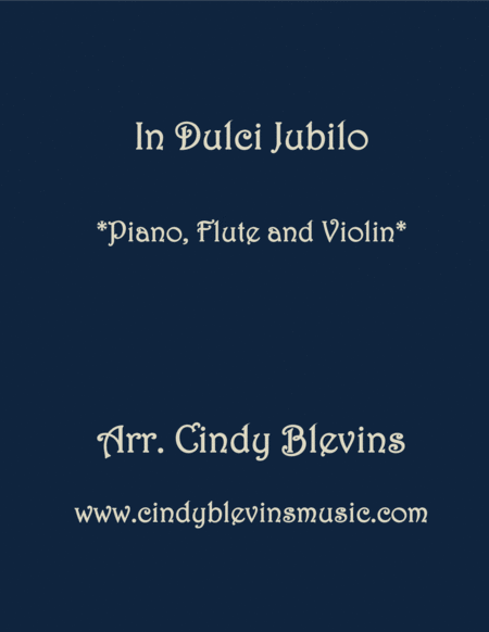 In Dulci Jubilo For Piano Flute And Violin Sheet Music