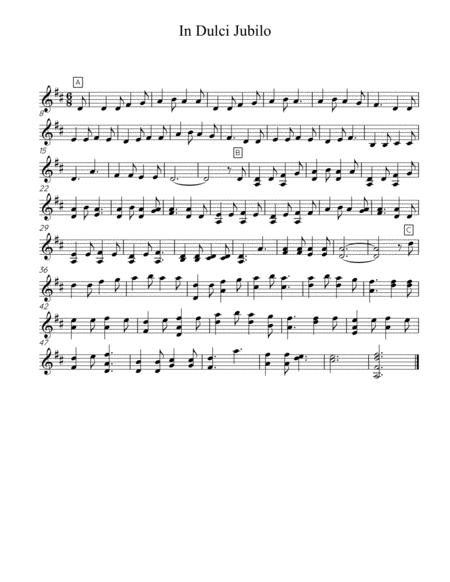 In Dulci Jubilo Solo Violin Sheet Music