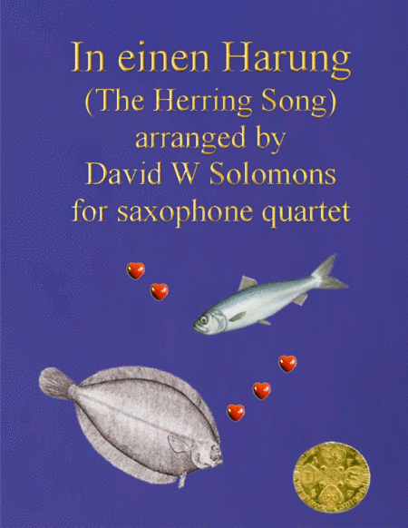 In Einen Harung A Jolly Folk Song About A Herring And A Flounder For Saxophone Quartet Sheet Music