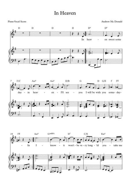 Free Sheet Music In Heaven