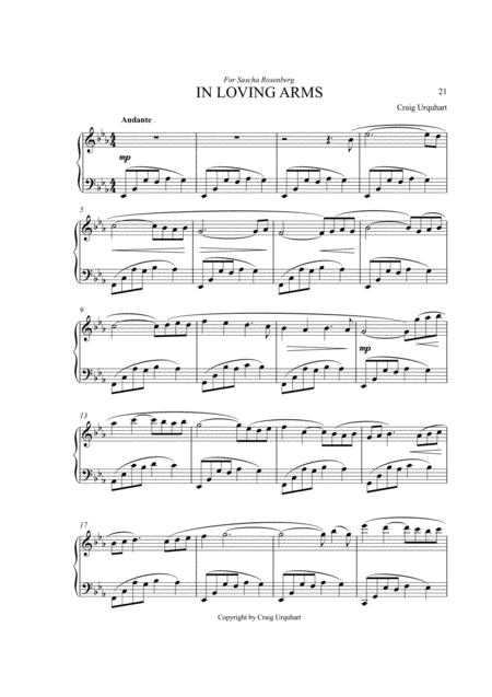 In Loving Arms Sheet Music