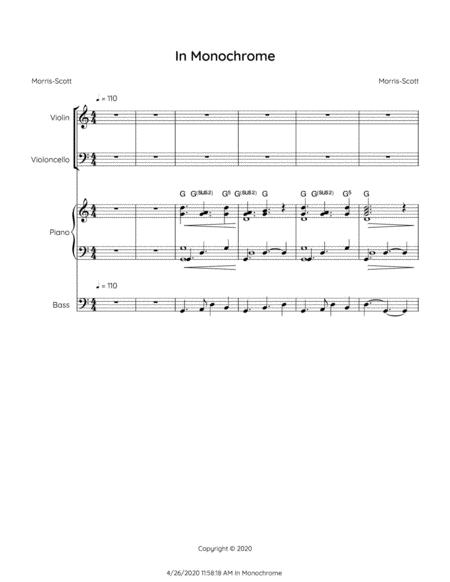 Free Sheet Music In Monochrome