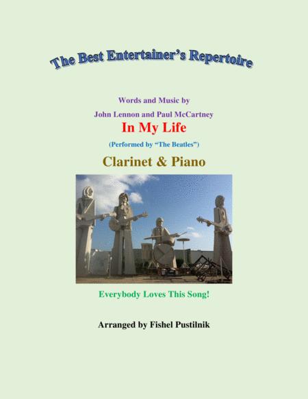 In My Life For Clarinet And Piano Jazz Pop Version Video Sheet Music