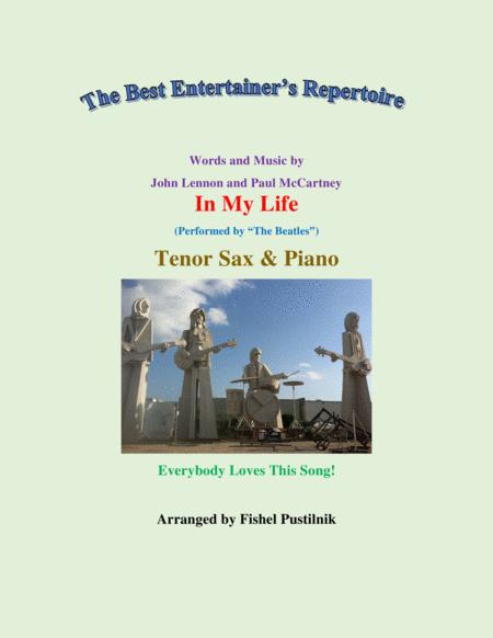 In My Life For Tenor Sax And Piano Jazz Pop Version Video Sheet Music