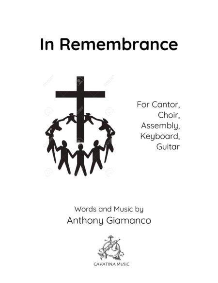 In Remembrance Communion Hymn Sheet Music