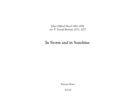 In Storm And Sunshine March Brass Band Edition Sheet Music