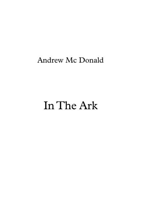 In The Ark Sheet Music