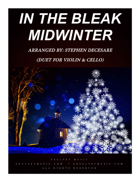 In The Bleak Midwinter Duet For Violin And Cello Sheet Music