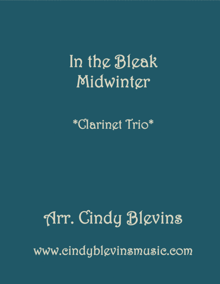 In The Bleak Midwinter For Clarinet Trio Sheet Music