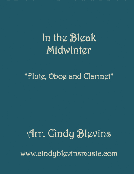 In The Bleak Midwinter For Flute Oboe And Clarinet Sheet Music