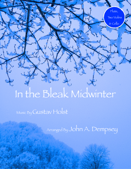 In The Bleak Midwinter Quartet For Flute Two Violins And Cello Sheet Music