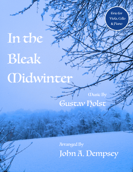 In The Bleak Midwinter Trio For Viola Cello And Piano Sheet Music