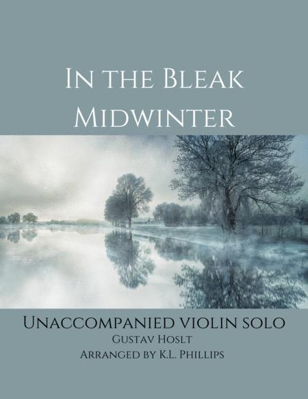 In The Bleak Midwinter Unaccompanied Violin Solo Sheet Music