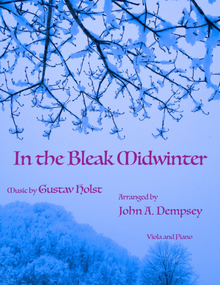 In The Bleak Midwinter Viola And Piano Sheet Music