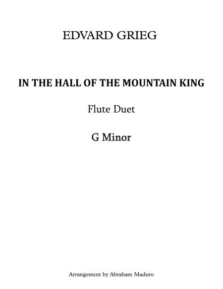 In The Hall Of The Mountain King Flute Duet Score And Parts Sheet Music