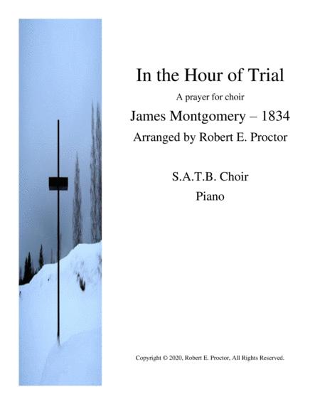 In The Hour Of Trial Satb Sheet Music