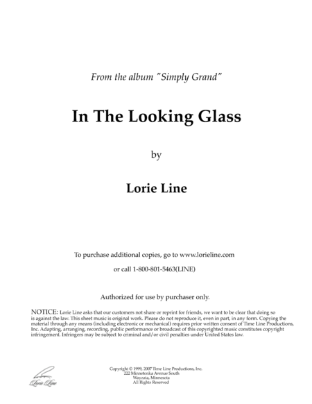 In The Looking Glass Sheet Music