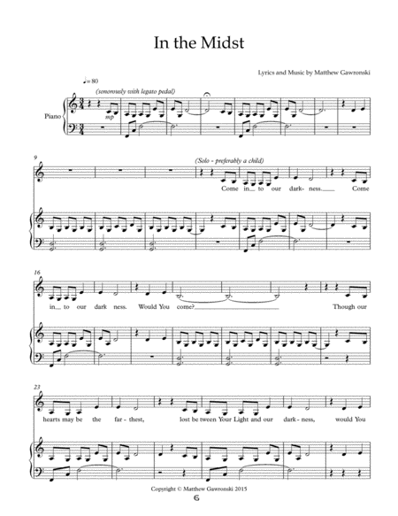 In The Midst Sheet Music