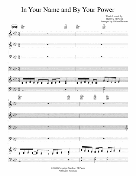 In Your Name And By Your Power Sheet Music