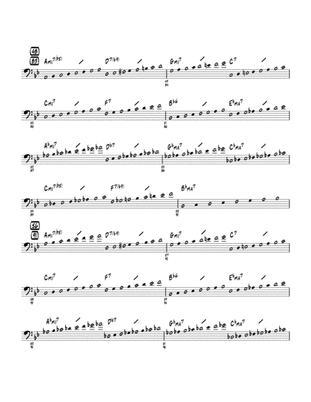 Free Sheet Music In Your Own Sweet Way Arr John Wasson Bass Clef Solo Sheet