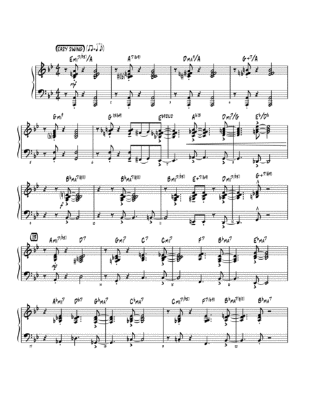 In Your Own Sweet Way Arr John Wasson Piano Sheet Music